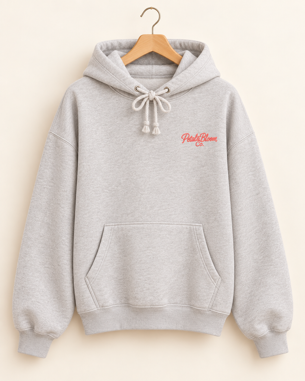 Hoodie - Vintage Beach Postcard Graphic Pullover ("Good Vibes")