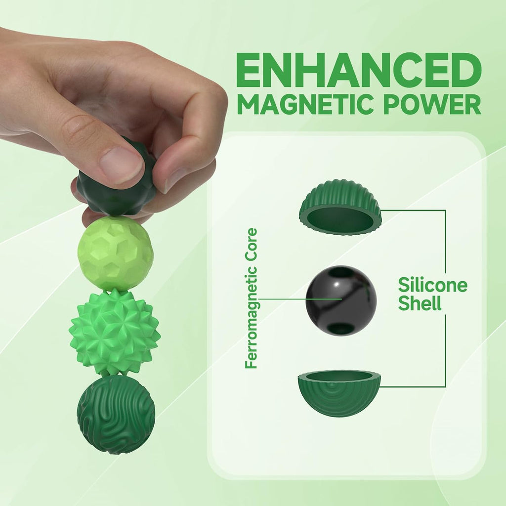 Magnetic Fidget Balls for Adults & Teens, Silent Fidget Toys for Office