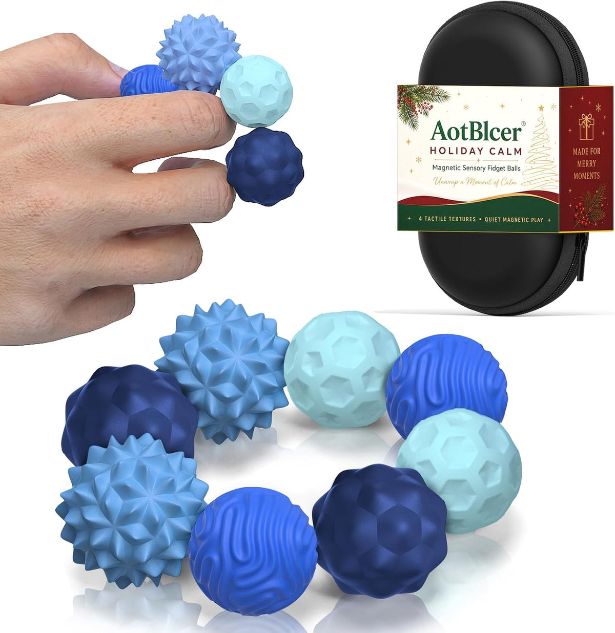Magnetic Fidget Balls for Adults & Teens, Silent Fidget Toys for Office